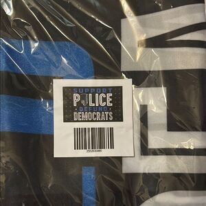 Blue and Black Graphic Flag